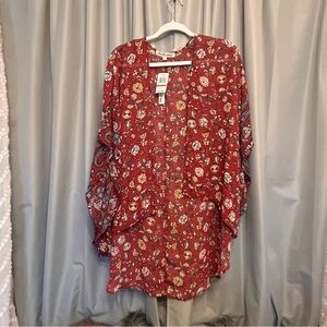 Wallflower kimono floral mood nogo XS oversized Peach 1